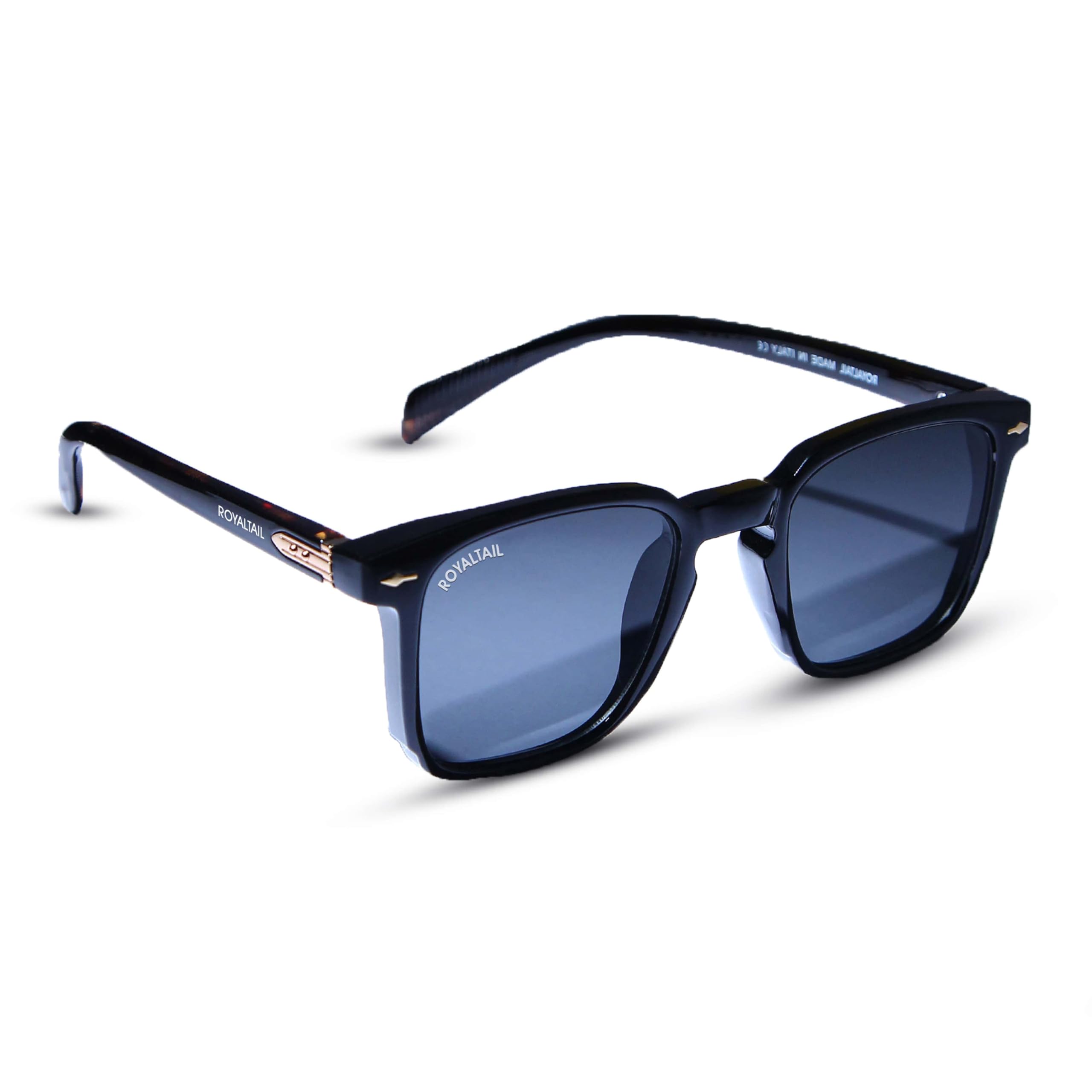 Horace Black Sunglasses I 400% UV Protection I Rectangular Sunglasses I Unisex For Eye Protection, Safety, Party, Styling & Driving RT-119122-image-46