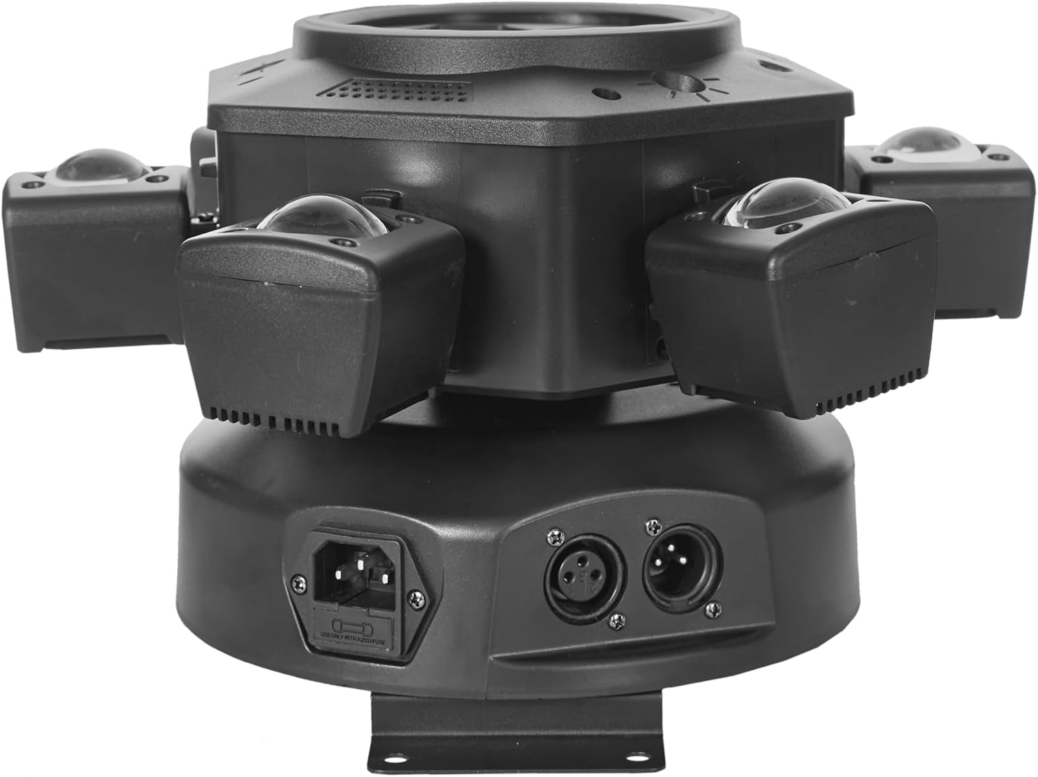 JUNMAN 6 Head Bee Eye Led Beam Moving Head Wash Light DJ Disco Stage Effect Lights with Led Strip 1pc Pack