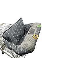 Vista 8 de Funda para carrito de compras para bebé, funda para silla alta 2 en 1, enrolla y listo, ajuste universal