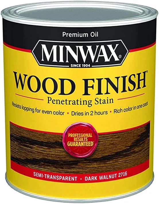 Minwax, Wood Finish Stain, Dark Walnut, 8oz, 227164444