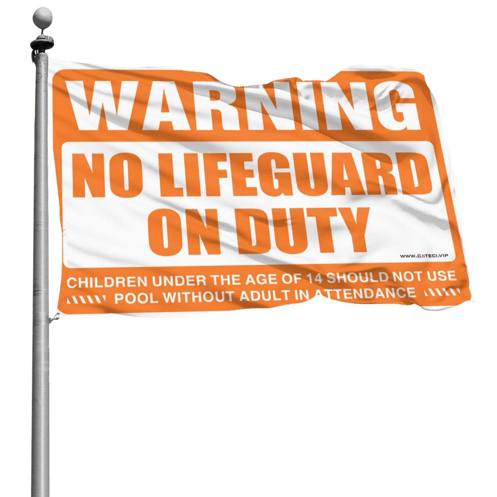 Drapeau No Lifeguard On Duty 152x244 cm : l'astuce pour relooker un studio sans peindre