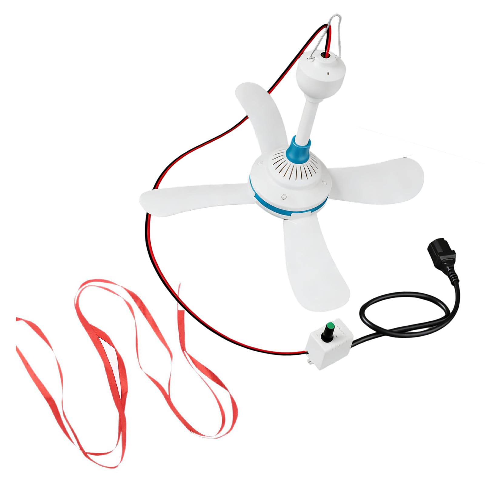Ventilador de techo de 12V-85V para solucionar el calor en la cama de camping