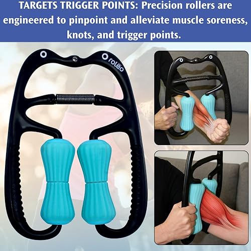 Miniatura 3 de Roleo Masajeador de piernas - Rodillo muscular, masajeador de pantorrilla, masajeador de muslos, dolor muscular, punto gatillo, rodillo de banda IT,