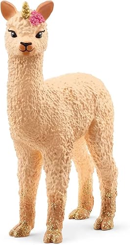 Schleich bayala - Juguetes de criatura mítica de unicornio para niñas y niños, figura de juguete de unicornio de llama bebé, niños a partir de 5 años