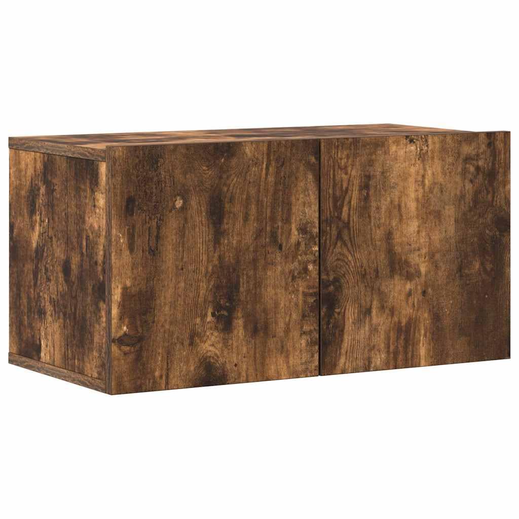 Set di 4 mobili per TV in legno di quercia affumicata