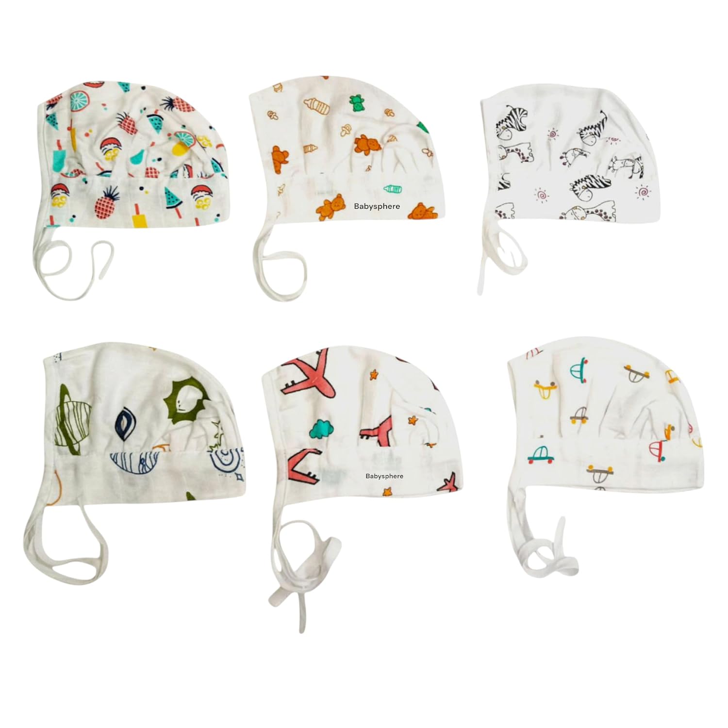 BabySphere Soft Organic Muslin Cap (0-6 Months, Pack of 6, Multiprint) - Review, Price and Buying Guide