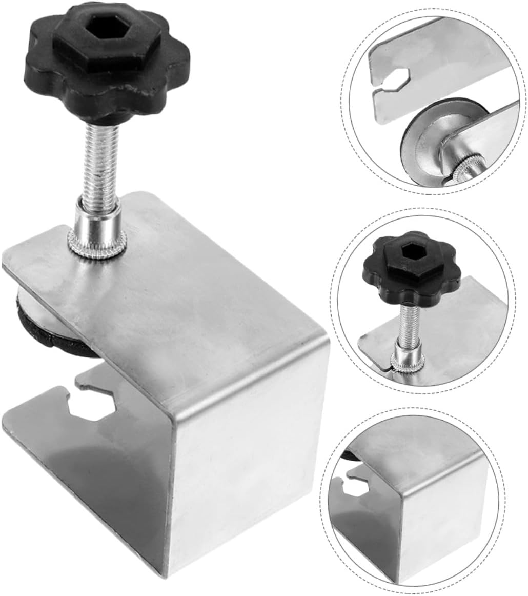 Unomor 6pcs Stainless Steel Drawer Front Clamps Woodworking C-clamps for Cabinet Panel Installation Heavy Duty Drawer Fixing Clips Suitable for Cabinet Mounting and Woodworking Projects
