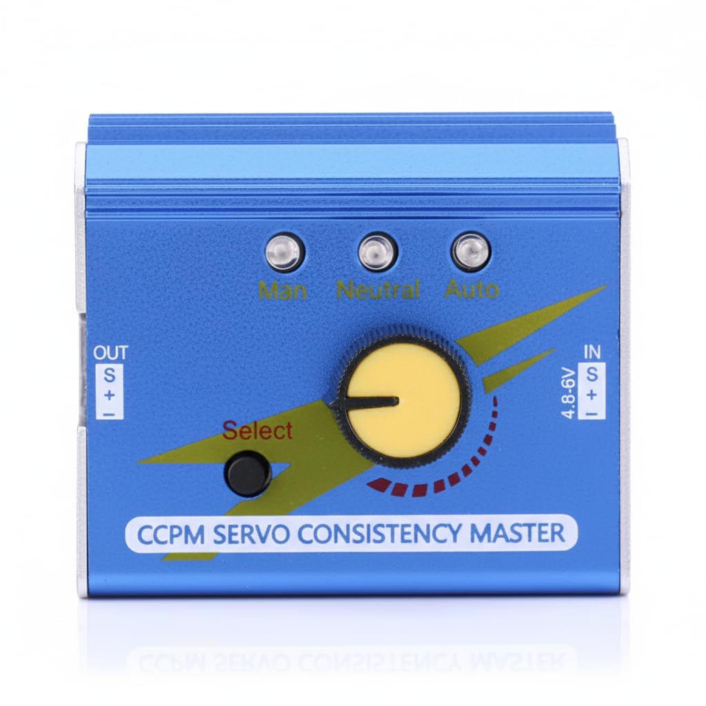 Dilwe RC Motor Servo Tester, CCPM Servo Consistency Master, ESC Checker for RC Plane, Car, Boat, Model Part Accessory