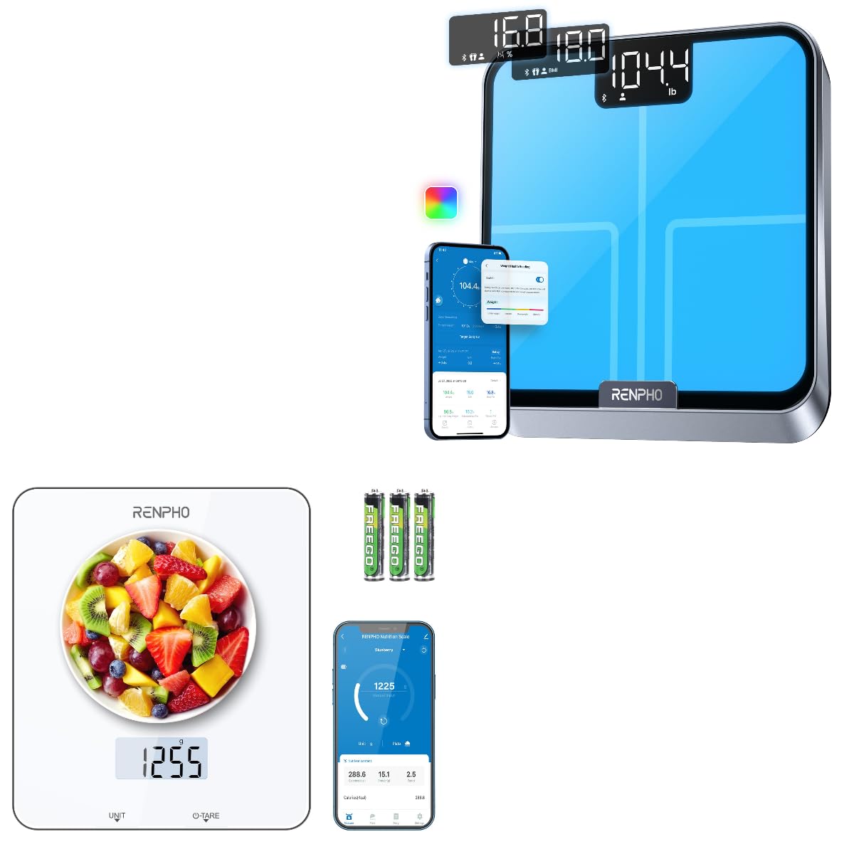 RENPHO Food Scale, Kitchen Scale for Food Ounces and Grams
