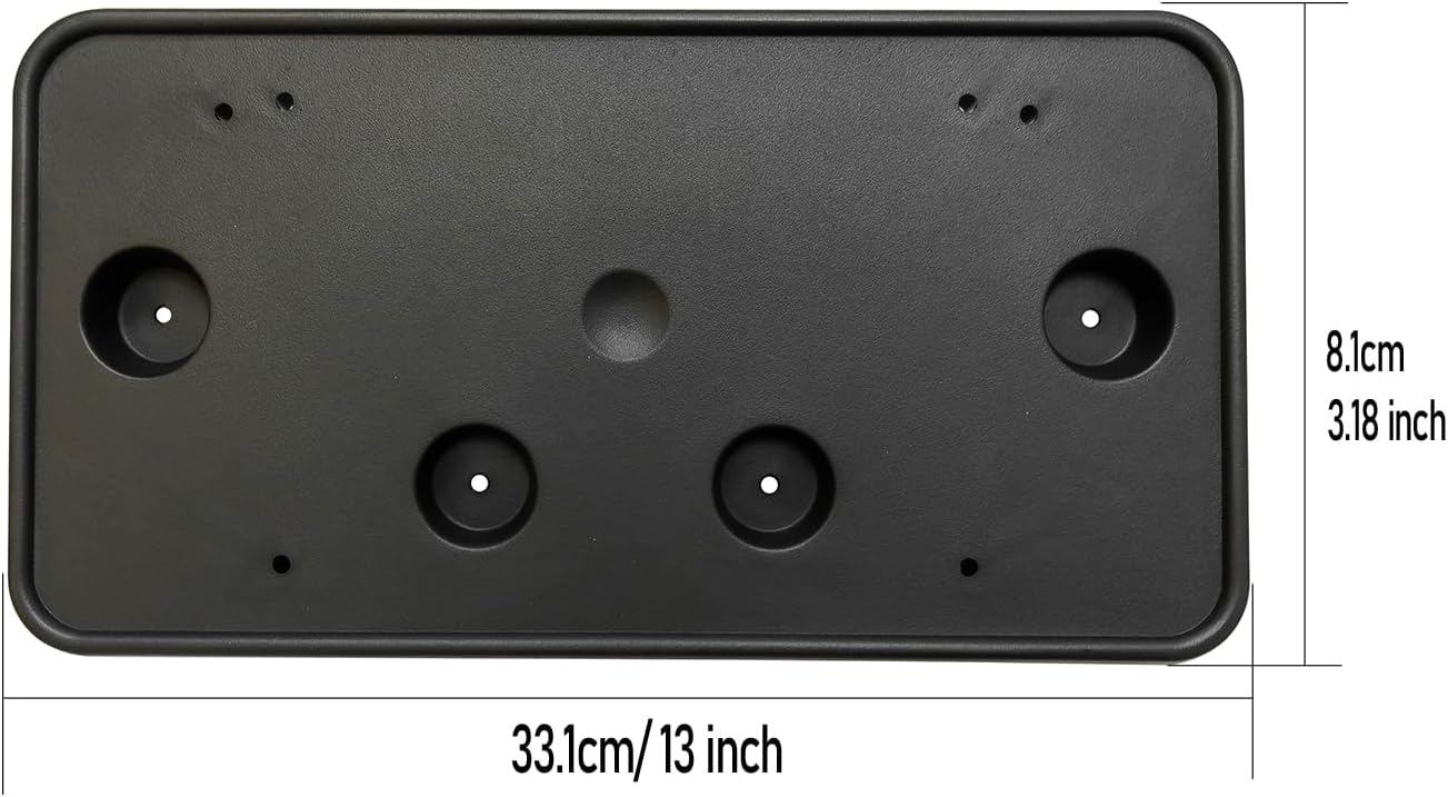 GSRECY Front License Plate Bracket Frame Holder w/Hardware Compatible with Chevrolet Chevy Silverado 1500 2019-2022, 2022 Silverado 1500 LTD, GM1068200 84428905