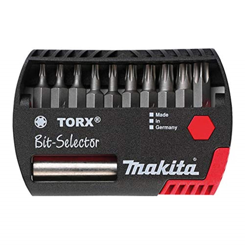 Makita P-53768 Coffret de 11 embouts Torx avec porte-embout à changement rapide