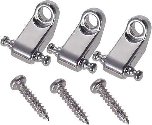 Miniatura 7 de Guías de cuerda de rodillo estándar para guitarra eléctrica, paquete de 2 unidades (3 unidades, negro)