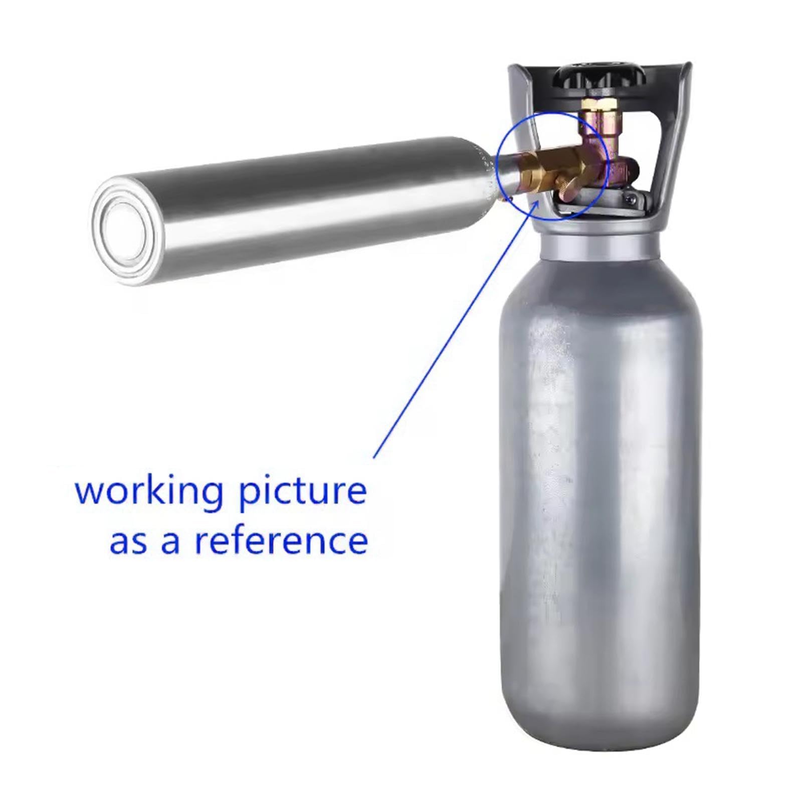 Colcolo Adattatore per Bombola di CO2 per Bombola di Ricarica di, Accessorio per Macchina per, Ricambio Compatto, Tr21 4 a Cga320