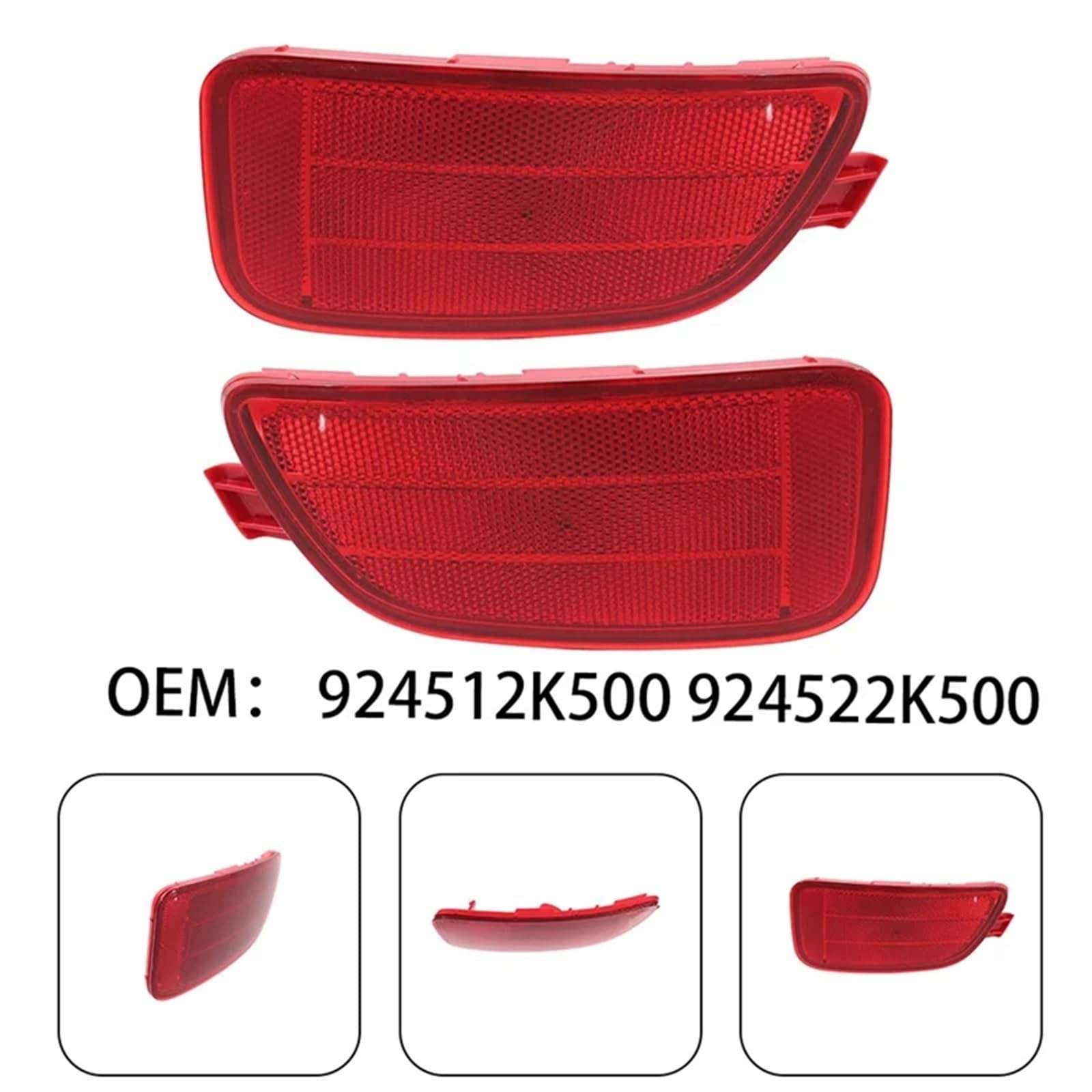 Catadiottro Posteriore Compatibile Con Kia Per Soul 2012 2013 Auto Paraurti Posteriore Riflettore Lampada Arresto Indicatori Direzione Kit Luce Ricambio 924512K500