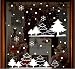 TOTOMO Christmas White forest Window Decal Sticker