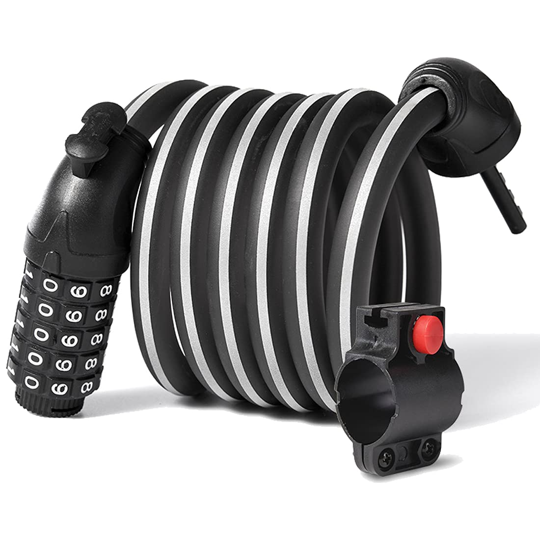 Leismy Bike Lock Combination 180cm/12mm Heavy Duty Bicycle Chain Lock