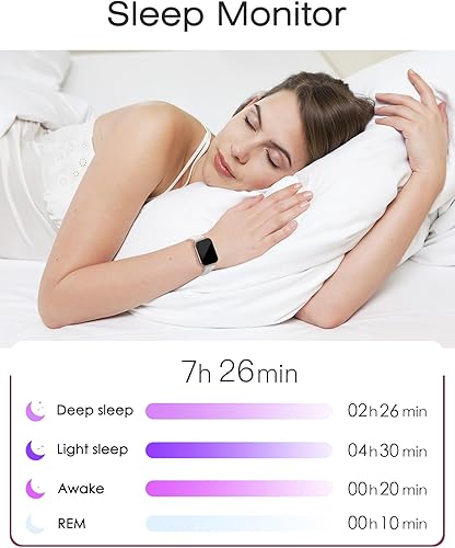 Miniatura 7 de Relojes inteligentes para mujeres y hombres (respuestahacer llamadas, 3 bandas), reloj de seguimiento de fitness de 1.85 pulgadas para teléfonos