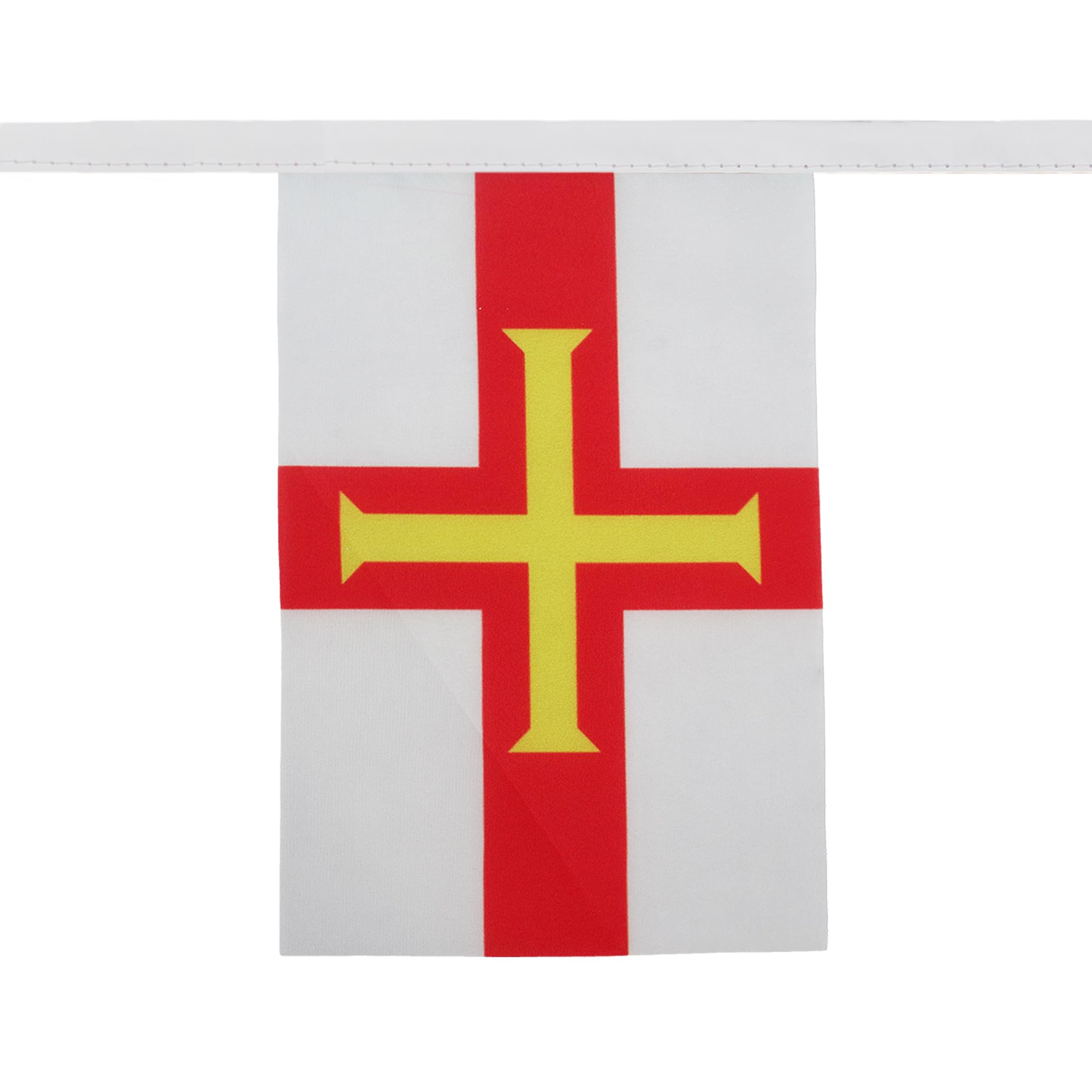 AZ FLAG Guernsey Bunting Flag, 20 Ft Garland with 20 Small British Flags 8'' x 6'', 100% Polyester String Pennant, 6 meters — view 2