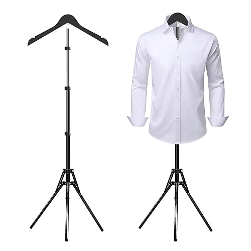 Adjustable Shirt Display Stand 32-63 Inch, Foldable Clothing Display Stand
