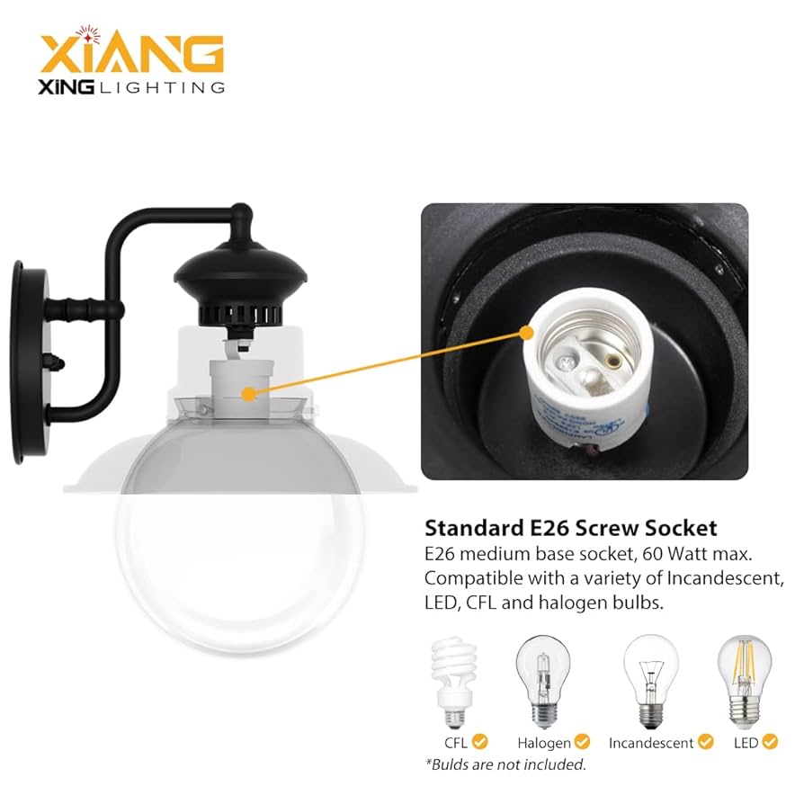 XIANG XING LIGHTING Vintage Outdoor Wall Light, C21