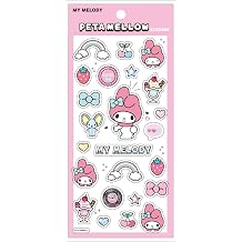 T's Factory Sanrio Characters Peta Melou Stickers My Melody Approx. H 6.9 x W 3.5 inches 175 x 90 mm SR-5546947MM