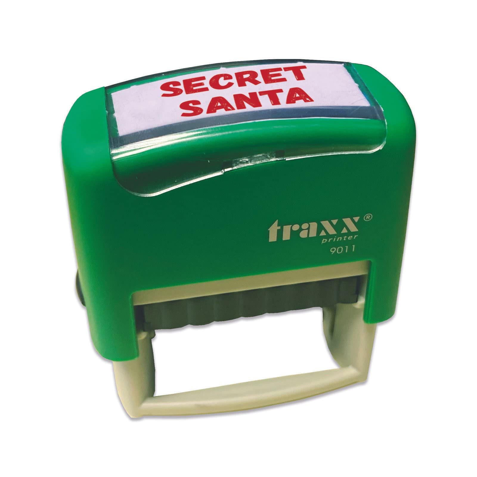 Stamp Design 4U Red Traxx 9011 Secret Santa Self Inking Rubber Christmas Stamp