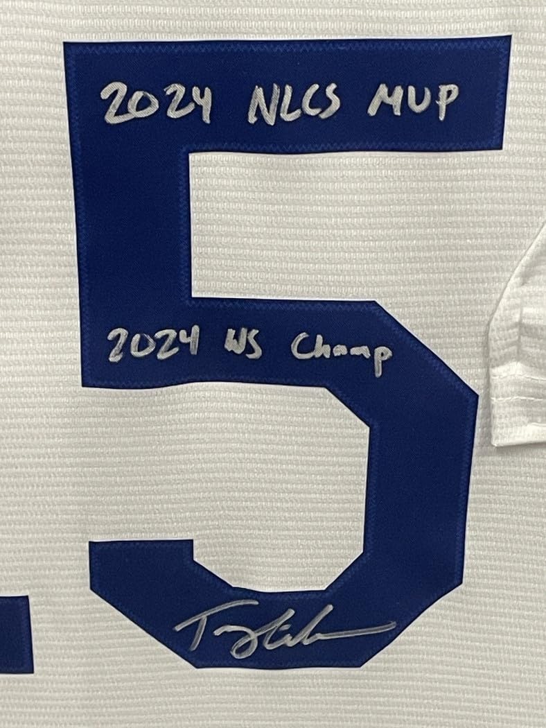 Tommy Edman Hand Signed Dodger Jersey 2024 NLCS MVP WS Champ