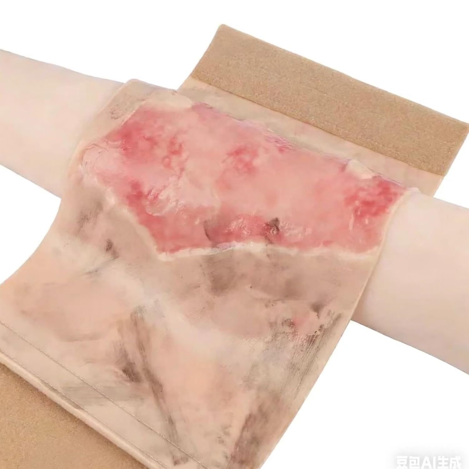 Modello simulato di formazione delle ferite da ustione, tappetino indossabile realistico per l'educazione medica e dimostrazione di cura delle ustioni