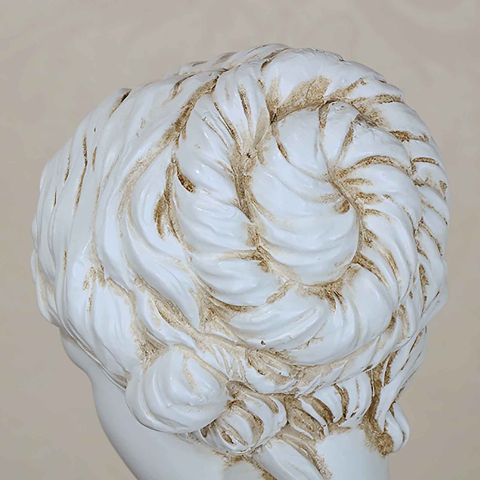 Statua di Gypsum Replica Scultura Figura Resin Crafts Home Decor per Sketch Practice Artis,Romano Dea della Sapienza Statua del Busto-Piccolo 24x14x10cm(9x6x4inch)