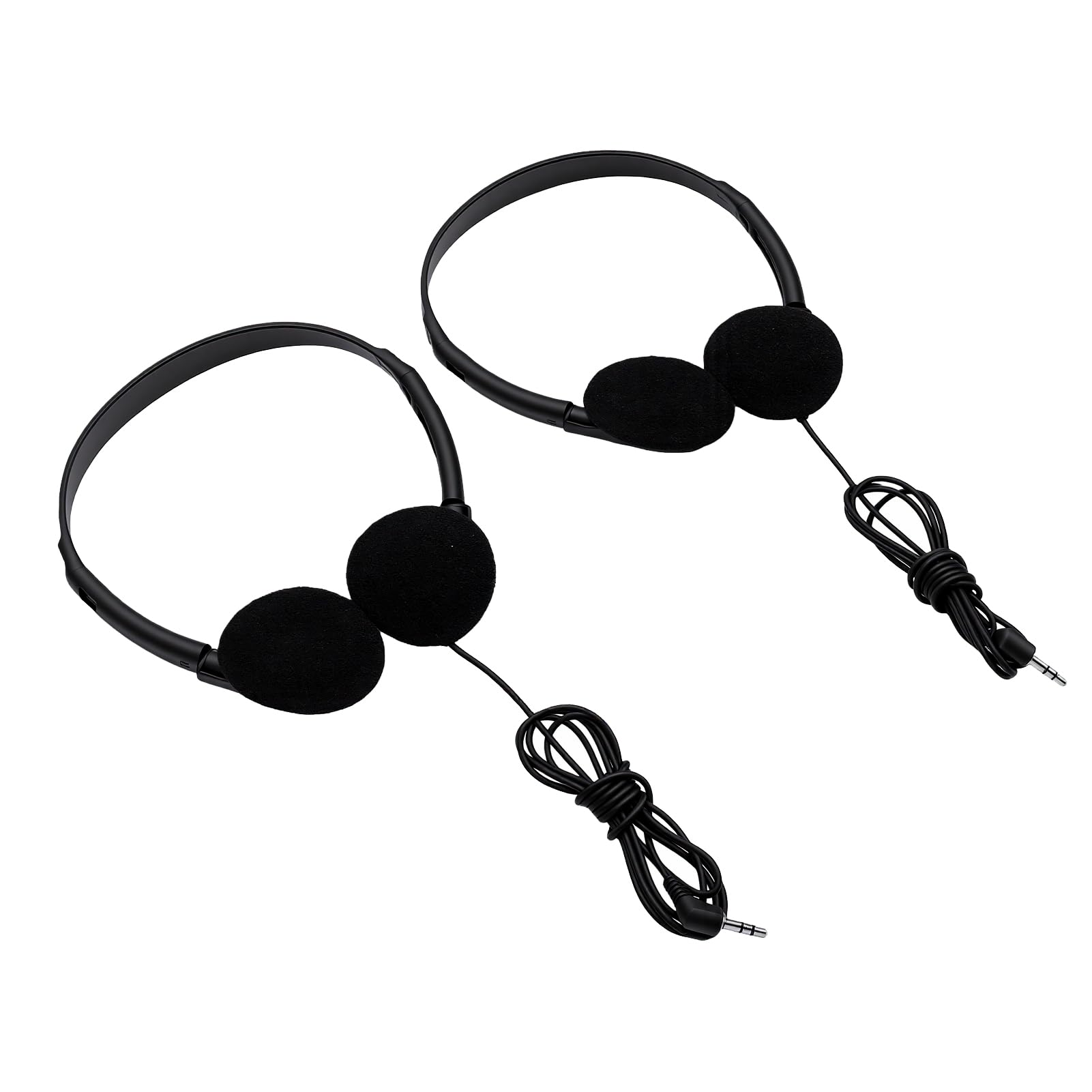 Cuffie per Aula per Bambini, Confezione da 10 Cuffie Cablate da 3,5 Mm, Sfuse con Archetto Regolabile, Morbide Sopra l'orecchio per l'apprendimento della Biblioteca Scolastica