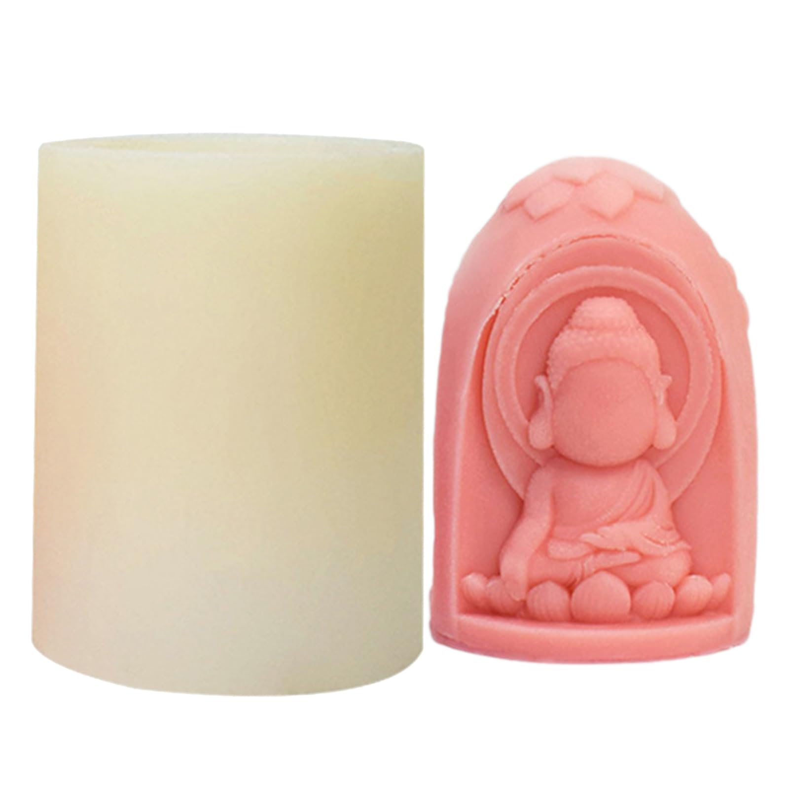 NEWFT Versatile Buddhas Designs Candle Mold Artistic Buddhas Candle Silicone Mould for Gifts Making
