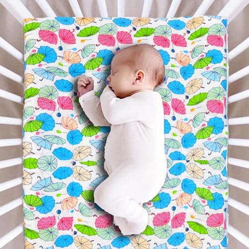 Image of VParents Cotton Crib Sheet for New Born Baby, Soft Cotton Godadi Set for Baby, Godari Bedding Set of 5, Multicolor
