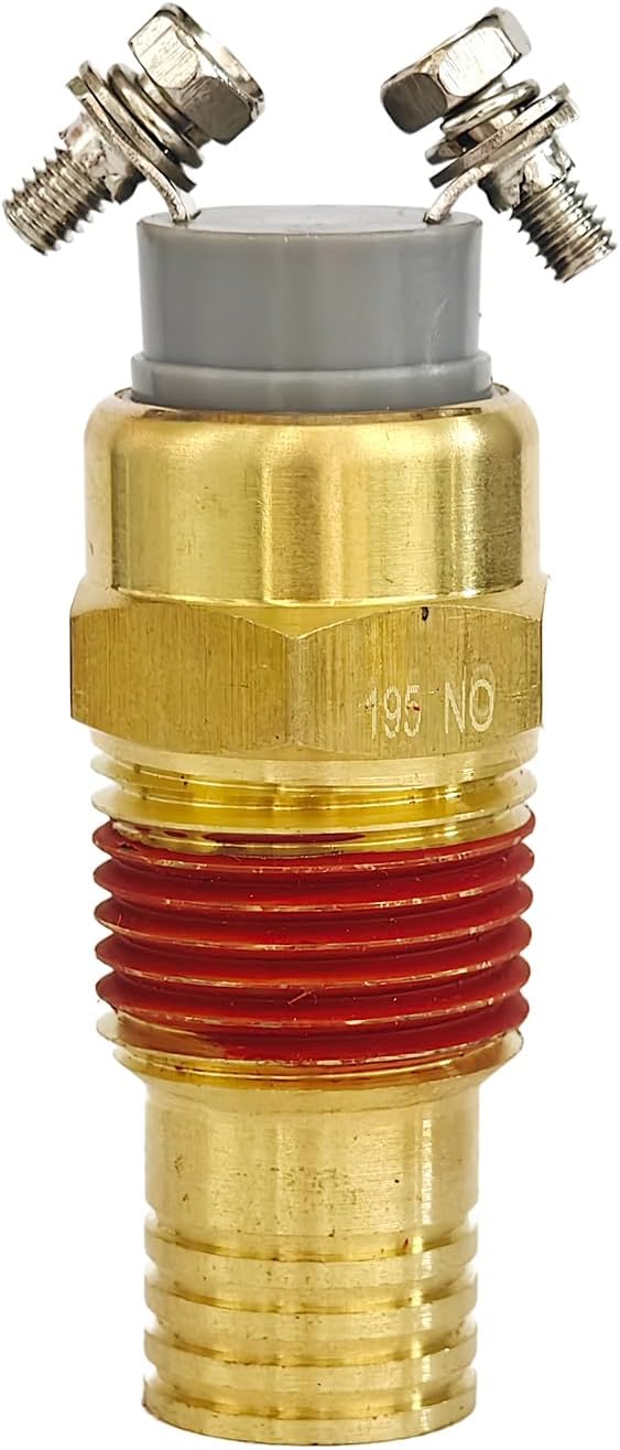 195°F Fan Clutch Temperature Switch 8037026P, Replacement for Horton 993653 & Medallion Series, Fits for Freightliner Volvo Mack Trucks, Normally Open Thermal Control Sensor
