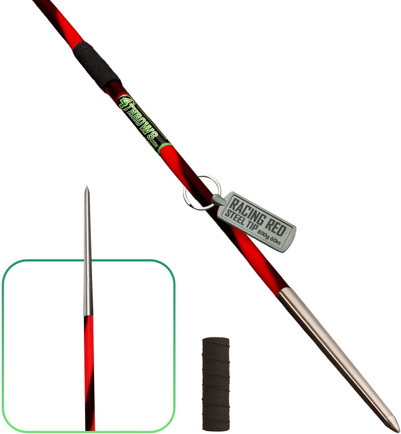 800g Elite, Competition & Training Javelin for Athletes, Boys & Men — Durable High-Performance Throwing Javelin for Track & Field