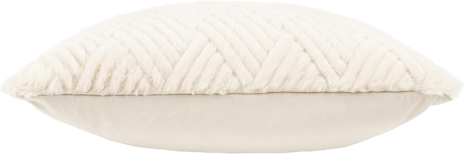Paoletti Sonnet Cut Faux Fur Cushion Cover