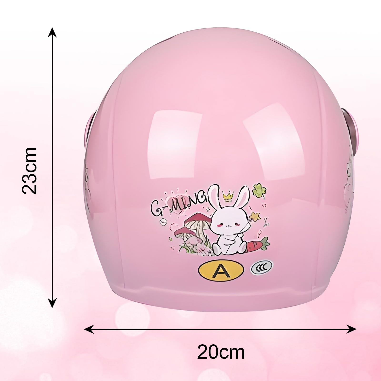 Kinder Motorradhelm, Jungen und Mädchen Rollerhelm, 48-56 cm für 5-12 Jahre