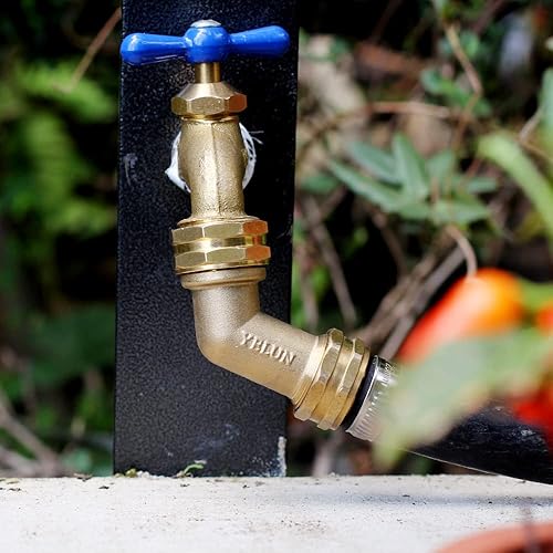 Miniatura 6 de Conector de codo de manguera de jardín, accesorios de tubería de latón macizo de 45 grados, codo de manguera, elimina el estrés y la tensión en el