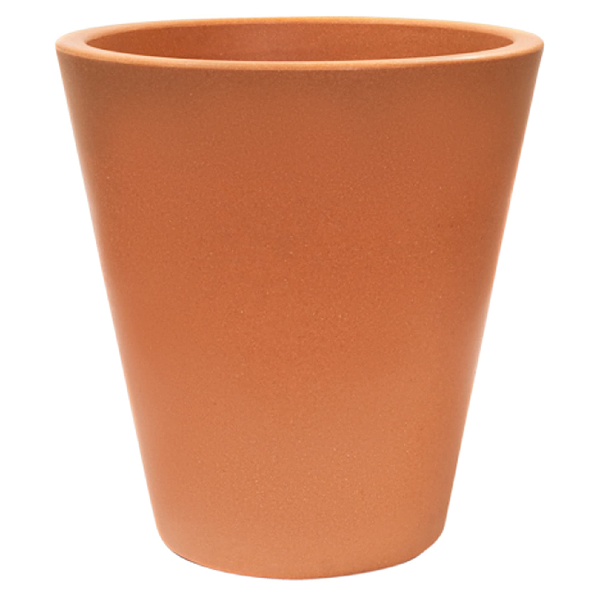 WELL HOME Blumentopf Orion 40x40 Cm – Aus Polyethylen, Frostsicher & Mit Wasserspeicher, Terrakotta-Optik