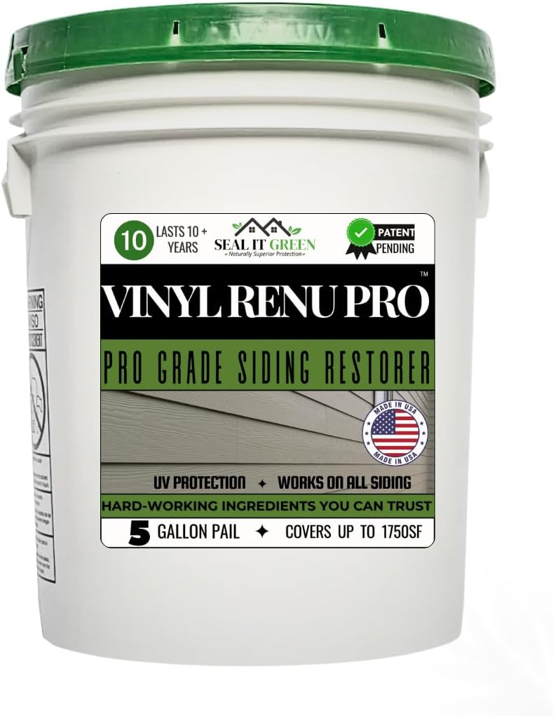Seal It Green Vinyl Renu Premium Siding Restorer (640 Fl Oz 5 Gallon Pro Pail)
