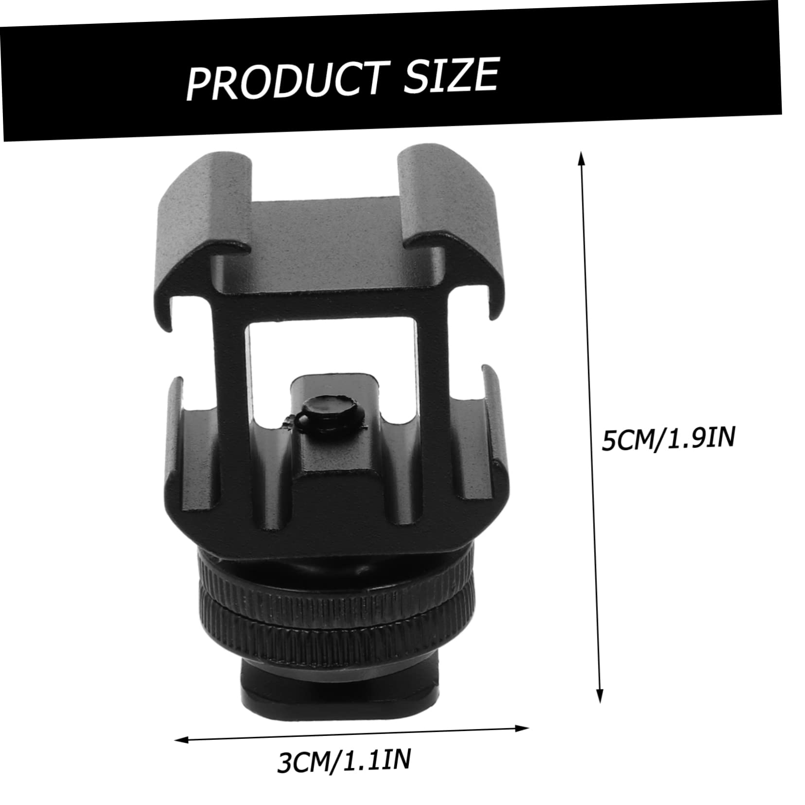 Balacoo Professional Video Light Adapter Hot Shoe Mounts Adapter Hot Shoe Base for Camera Tripods 2 Sets