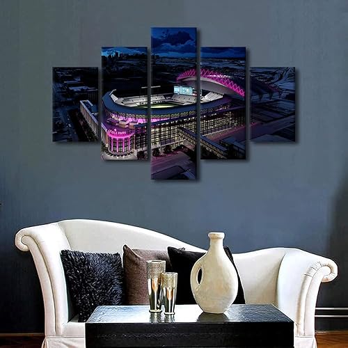 Miniatura 203 de Decoración de pared, lienzo para estadio deportivo de Estados Unidos, arte de pared moderno Fenway Park en Boston, arte de pared para oficina, sala
