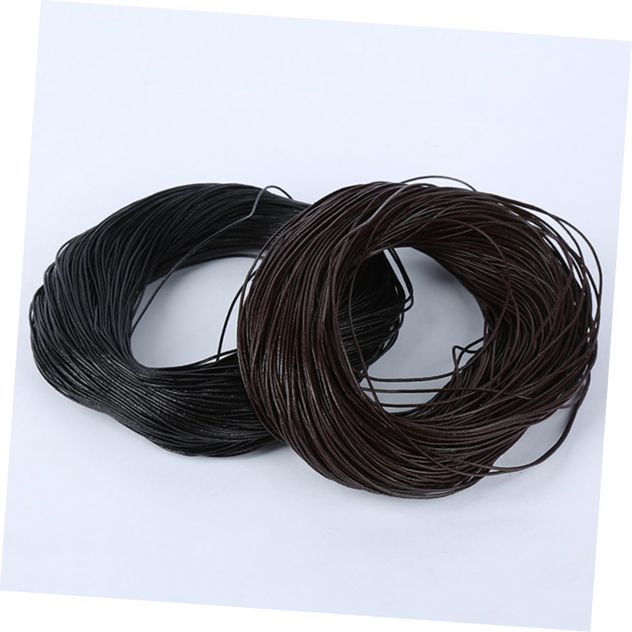 DIY Jewelry Supplies Waxed Cowhide Round Leather Cords Yards for Macrame