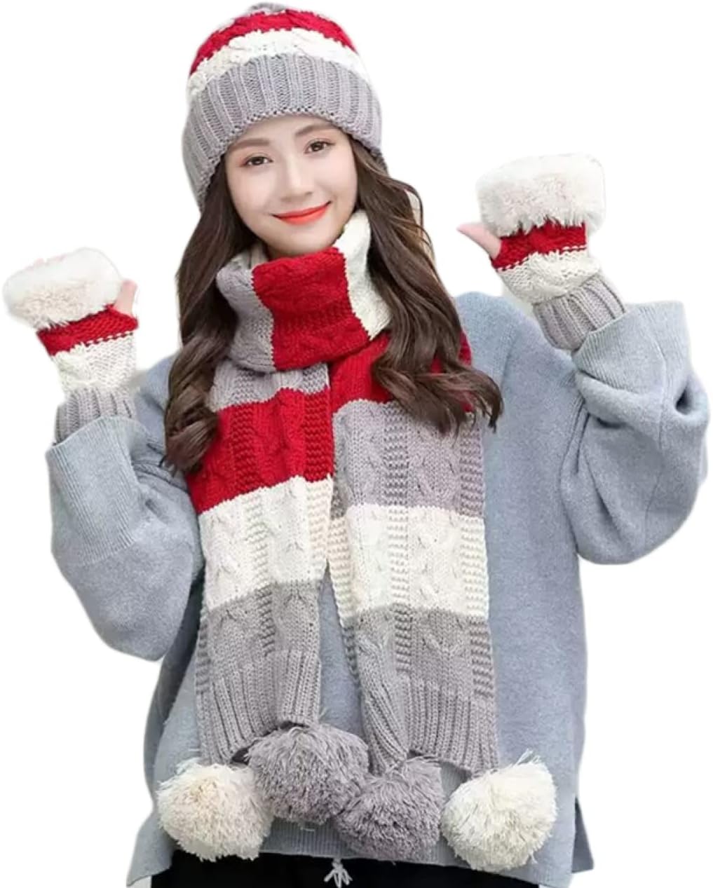 JUI3N] ニット帽子 マフラー レディース 冬 防寒対策 防風 保温 あたたかい 冬物 あったか 可愛い ニット ボア 着心地 マフラー手袋セット｜ブランドのものなどレディース向けプレゼントのおすすめランキング｜キテミヨ-kitemiyo-  [JUI3N] ニット帽子 マフラー 手袋 冬物 ... [JUI3N] マフラー ニット帽 3点セット 暖かい可愛い 冬 暖かい 防寒 ネックウォーマー ニットスヌード 女性ストール 首巻