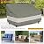 Aacabo Outdoor Sofa Cover,Patio Loveseat Cover,3-Seater Bench Cover,Waterproof Heavy Duty Patio Furniture Covers,79" W x 38" D x 35" H Inches Grey Green