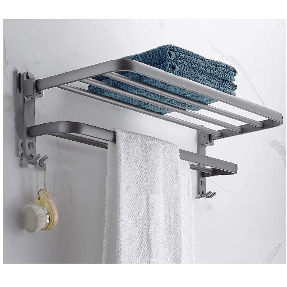 Porte-serviettes mural chrome C4 au fini miroir pour décoration moderne