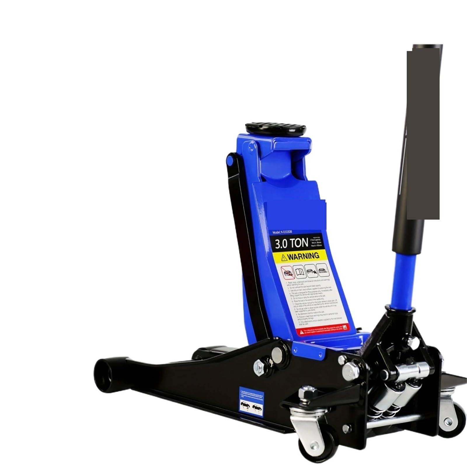 JVDDI Hydraulic Jack Hydraulic Low Profile And Steel Racing Floor Jack 3 Ton (6600 Lb) Capacity, With Dual Piston Quick Lift Pump, Blue Lifting Range for Vehicle SUV Van Truck Repair