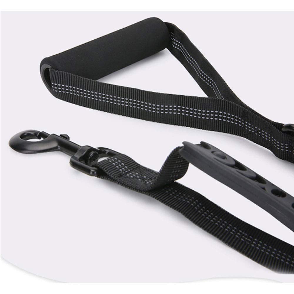 XIANGFAGS Correa Perro Elástica Perro Bungee Correo del Plomo de Alta Resistencia Mango ergonómico Acolchado Correa Reflectante del Animal doméstico for los Perros Formación Mediana Grande