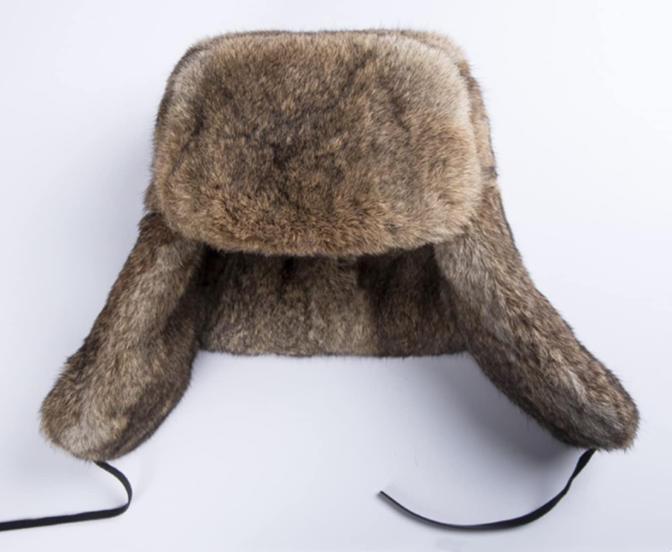 Fliegermütze aus Kunstfell Pelzmütze Winddicht Wintermütze Earflap Trapper Mütze Winter Warm Trappermütze Fellmütze Russenmütze Russische Skimütze für Herren Skating Outdoor