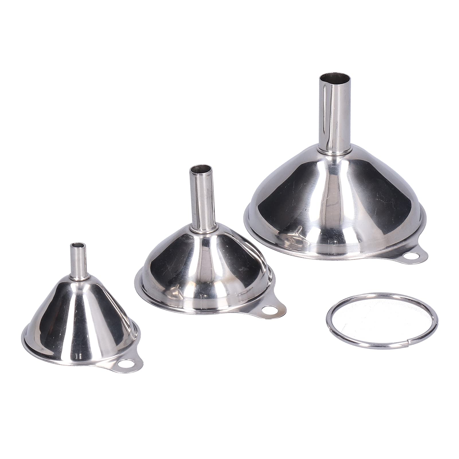Lot De 2 Mini Entonnoirs En Métal - Parfait Pour Remplir Bouteilles De Parfum, Liqueurs Et Petites Fioles