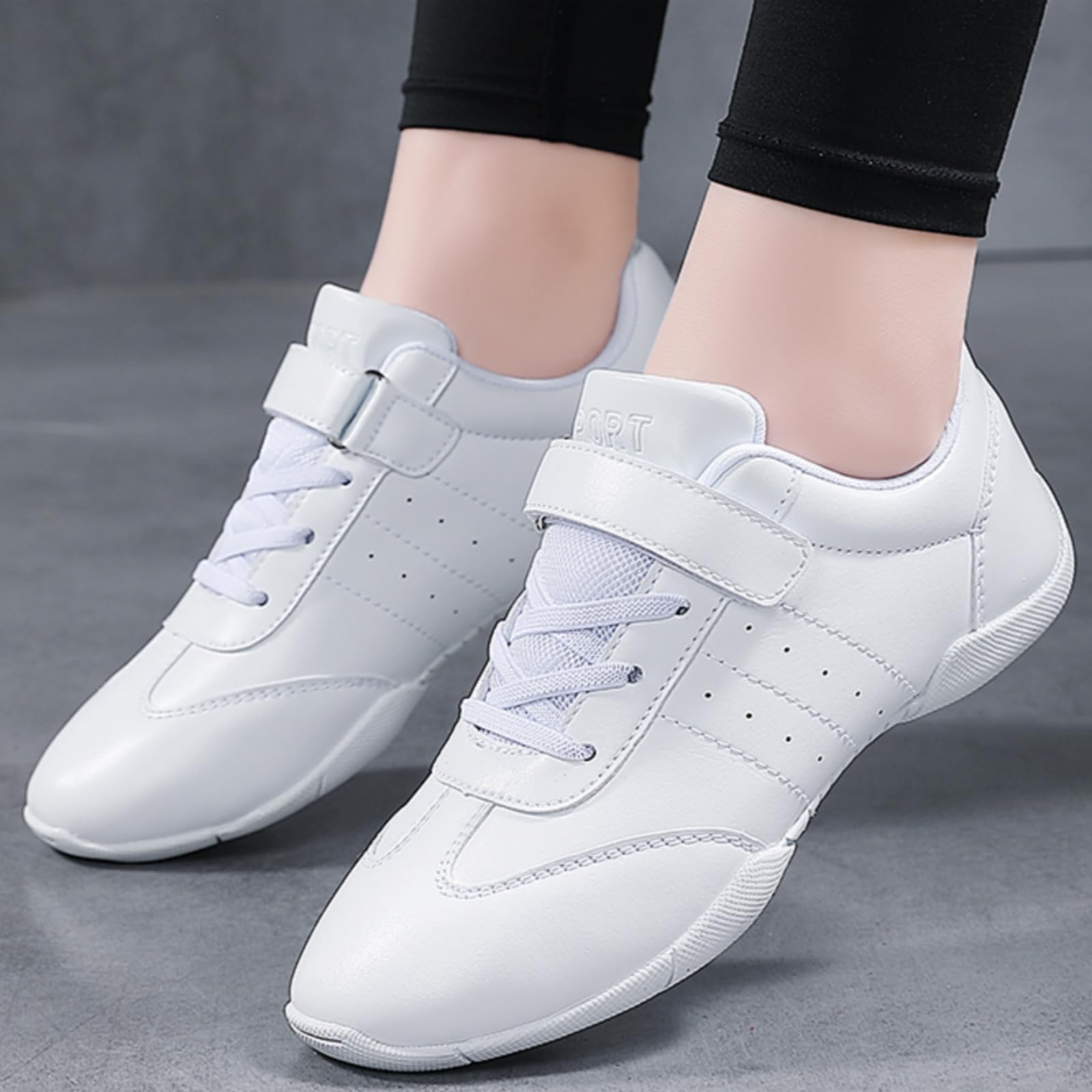 Chaussures de danse pour enfants, filles, saut, tumbling, exercice, aérobic, fitness, blanc, petit enfant